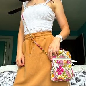 Vera Bradley mini crossbody bag | Tea Party pattern